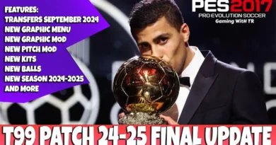 PES 2017 NEW T99 PATCH 24-25 FINAL UPDATE