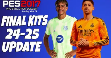 PES 2017 NEW UPDATE FINAL V3 KITS SEASON 2024-2025