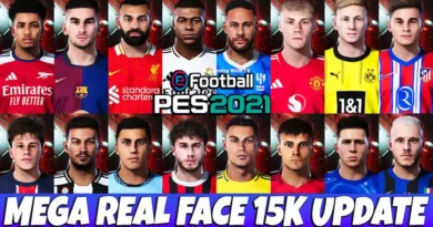 PES 2021 NEW MEGA REAL FACE 15K UPDATE 2025