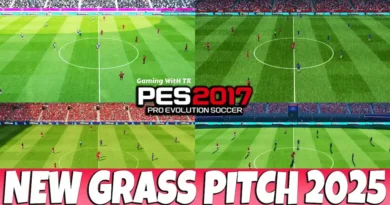 PES 2017 NEW GRASS PITCH 2025 UPDATE