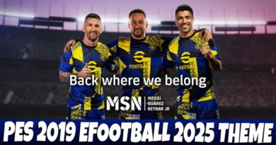 PES 2019 NEW EFOOTBALL 2025 THEME UPDATE