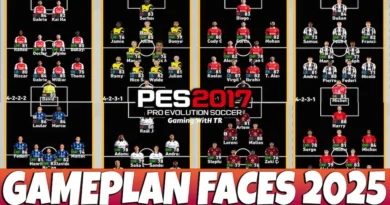 PES 2017 NEW GAMEPLAN FACES SEASON 2025 UPDATE V1