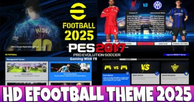 PES 2017 NEW HD EFOOTBALL THEME UPDATE 2025