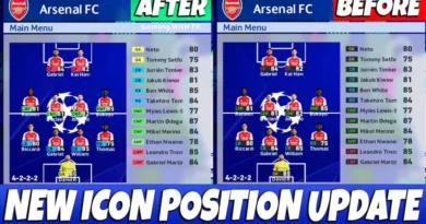 PES 2017 NEW ICON POSITION UPDATE