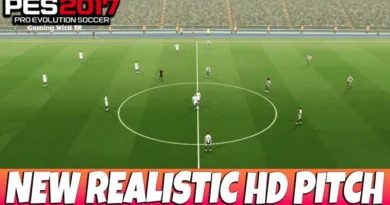 PES 2017 NEW REALISTIC HD PITCH 2025 UPDATE