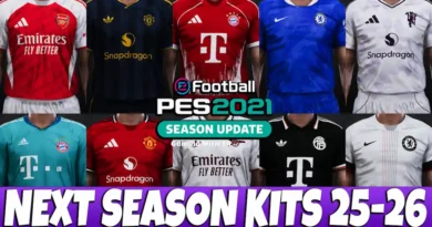 PES 2021 NEW SEASON KITS 2025-2026 LIKELY V3