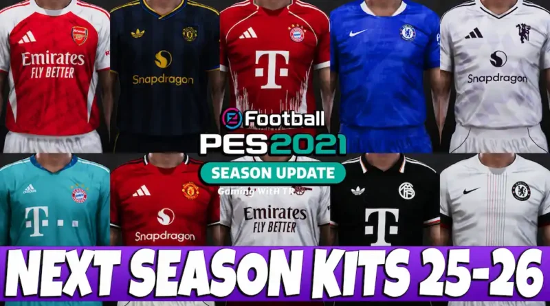 PES 2021 NEW SEASON KITS 2025-2026 LIKELY V3